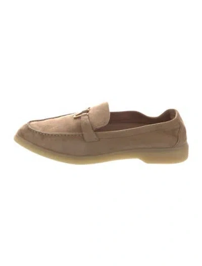 Pre-owned Veronica Beard Suede Loafers In Neutrals