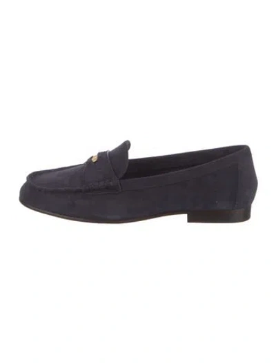 Pre-owned Veronica Beard Suede Loafers W/ Tags In Blue