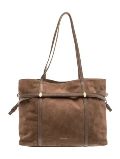 Pre-owned Veronica Beard Suede Messenger Bag In Brown