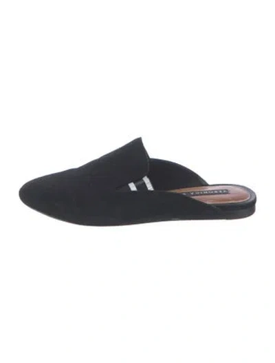Pre-owned Veronica Beard Suede Mules In Blue