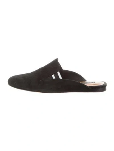 Pre-owned Veronica Beard Suede Mules In Grey
