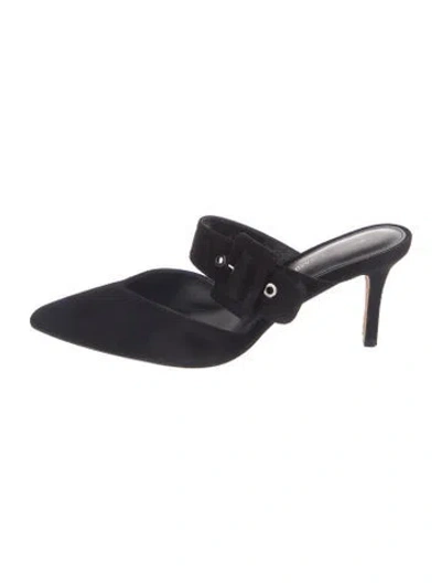 Pre-owned Veronica Beard Suede Mules In Multi