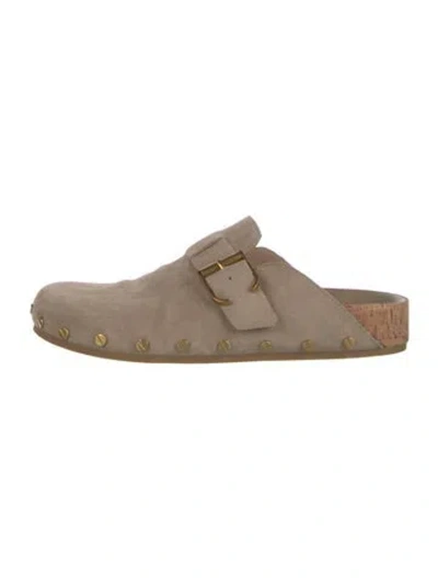 Pre-owned Veronica Beard Suede Mules In Multicolor