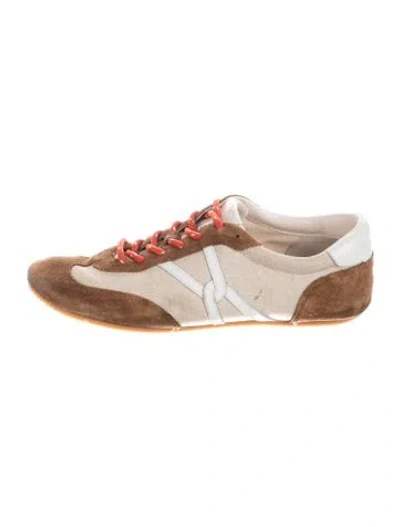 Pre-owned Veronica Beard Suede Printed Sneakers In Multi