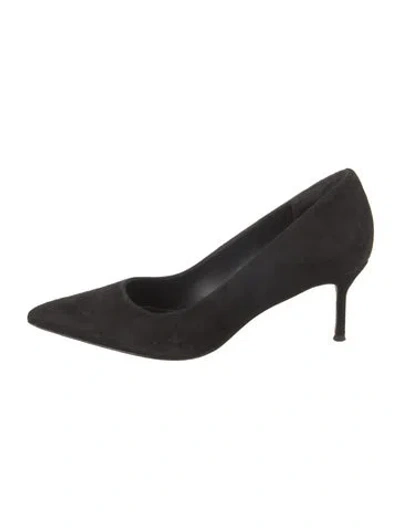 Pre-owned Veronica Beard Suede Pumps In Black