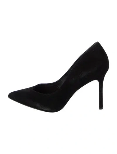 Pre-owned Veronica Beard Suede Pumps In Black
