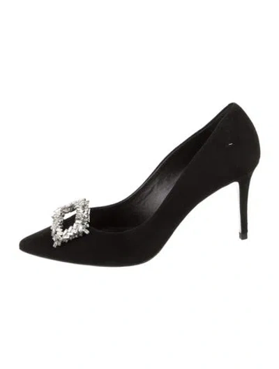 Pre-owned Veronica Beard Suede Pumps In Black