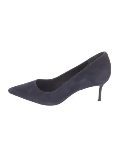 Pre-owned Veronica Beard Suede Pumps In Blue