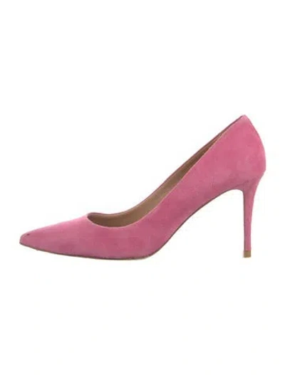 Pre-owned Veronica Beard Suede Pumps In Pink