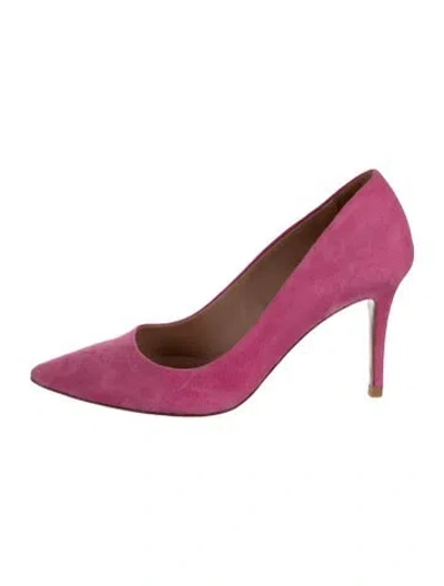 Pre-owned Veronica Beard Suede Pumps In Pink