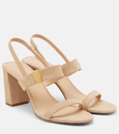 Veronica Beard Suede Sandals In Neutral