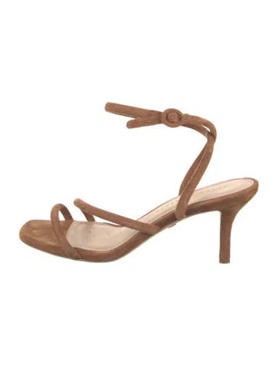 Pre-owned Veronica Beard Suede Sandals In Brown