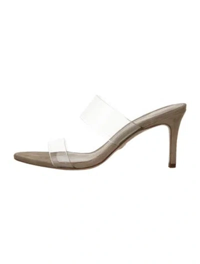 Pre-owned Veronica Beard Suede Sandals In Neutral