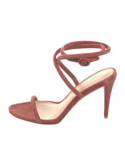 Pre-owned Veronica Beard Suede Sandals In Pink