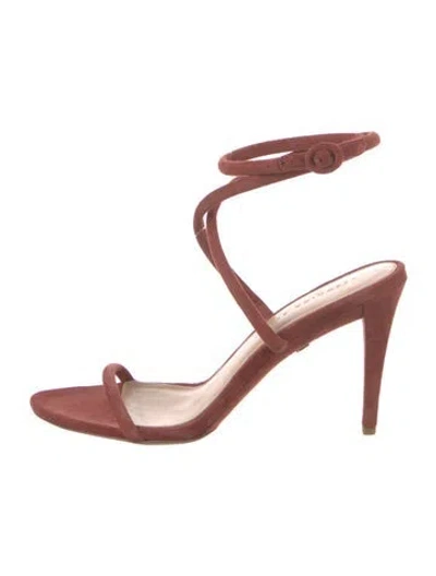 Pre-owned Veronica Beard Suede Sandals In Pink