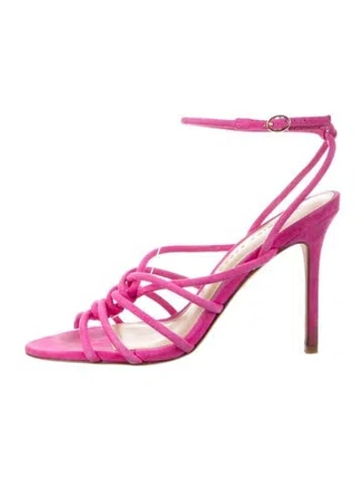 Pre-owned Veronica Beard Suede Sandals In Pink