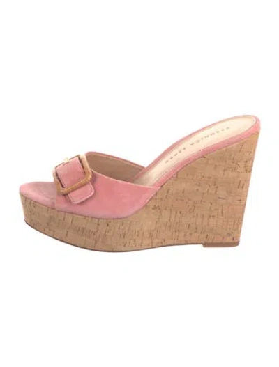 Pre-owned Veronica Beard Suede Sandals In Pink