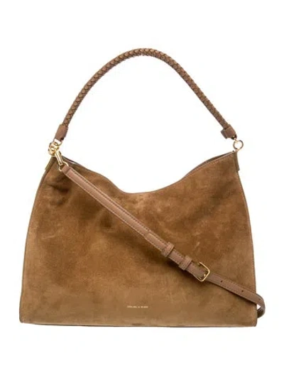 Pre-owned Veronica Beard Suede Shoulder Bag In Brown