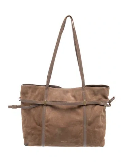 Pre-owned Veronica Beard Suede Shoulder Bag In Brown