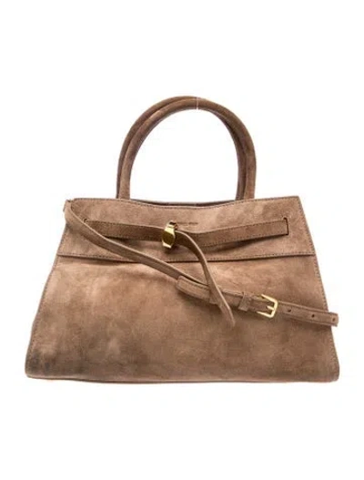 Pre-owned Veronica Beard Suede Shoulder Bag In Brown