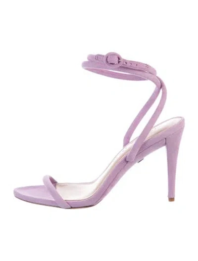 Pre-owned Veronica Beard Suede Slingback Pumps In Purple