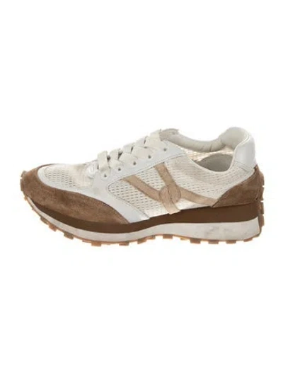 Pre-owned Veronica Beard Suede Sneakers In Blue
