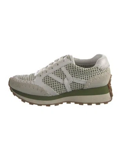 Pre-owned Veronica Beard Suede Sneakers In Multi