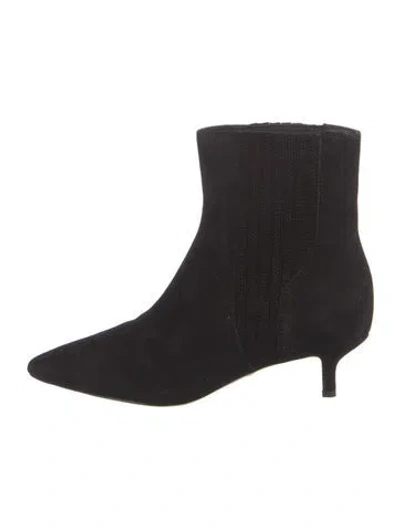 Pre-owned Veronica Beard Suede Sock Boots In Black
