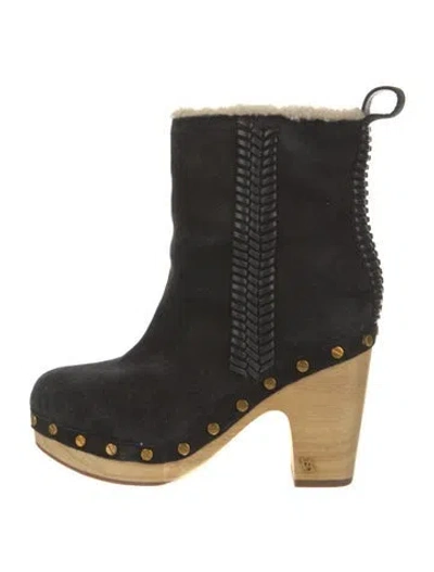 Pre-owned Veronica Beard Suede Studded Accents Boots