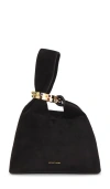 Veronica Beard Suede Swing Bag In Black