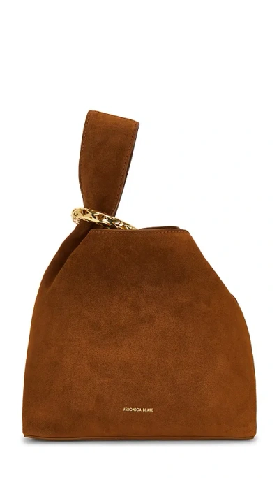 Veronica Beard Suede Swing Bag In Tobacco