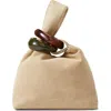 Veronica Beard Suede Swing Top Handle Bag In Brown