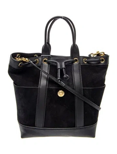Pre-owned Veronica Beard Suede Top Handle Bag In Blue