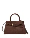 Veronica Beard Suede Top Handle Bag In Pattern