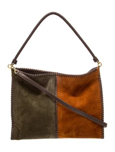 Pre-owned Veronica Beard Suede Tote In Brown