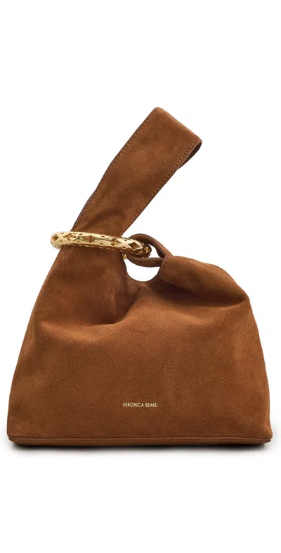 Veronica Beard Suede  Swing Bag Tobacco