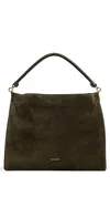 Veronica Beard Suede Vida Hobo Bag Cypress In Green