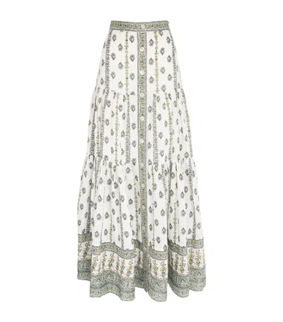 Veronica Beard Sundance Maxi Skirt In Ivory Multi