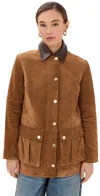 Veronica Beard Suz Dickey Coat Whisky In Whisky