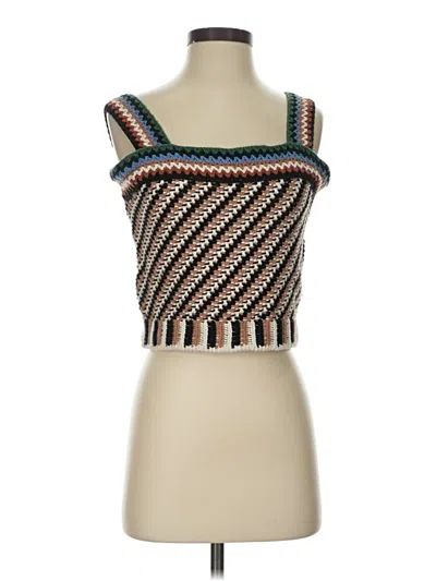 Pre-owned Veronica Beard Sweater Vest In Brown