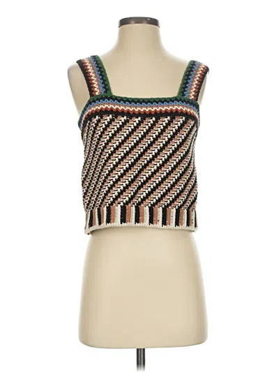 Pre-owned Veronica Beard Sweater Vest In Brown