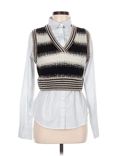 Pre-owned Veronica Beard Sweater Vest In White