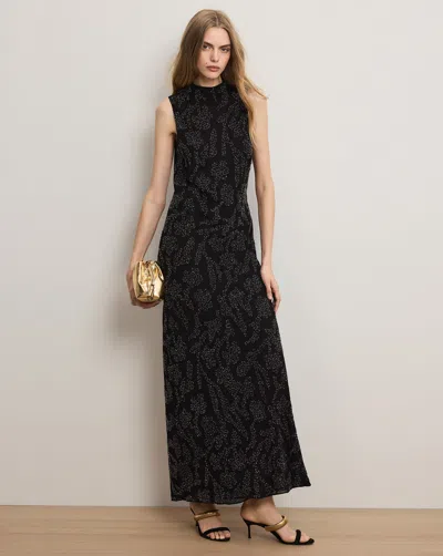 Veronica Beard Sylven Beaded Maxi Dress In Black