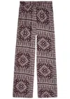 Veronica Beard Sylvester Printed Cotton-blend Trousers In Multi