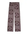 Veronica Beard Sylvester Printed Cotton-blend Trousers In Multi
