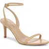 Veronica Beard Sylvie Leather Ankle-strap Sandals In Wheat