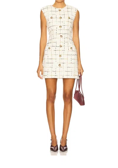 Veronica Beard Tamara Dress In Ecru In White