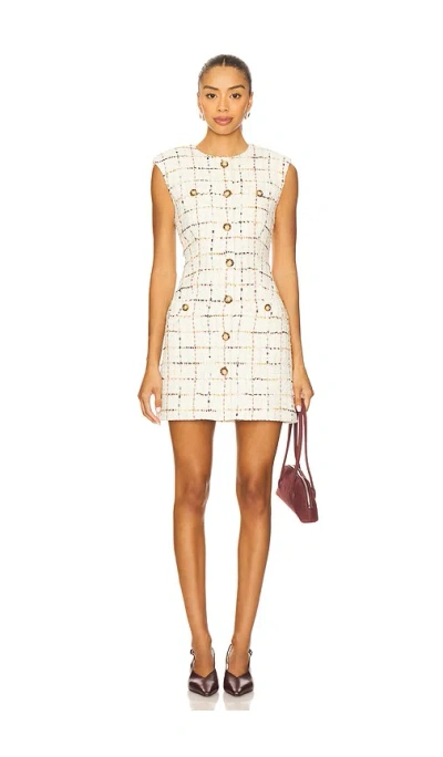 Veronica Beard Tamara Dress In Neutral