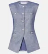 Veronica Beard Tamara Linen-blend Vest
