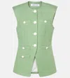 Veronica Beard Tamara Tailored Vest In Green